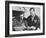 Ny Giants Coaches, Tom Landry and Vince Lombardi Reviewing Play Charts-null-Framed Photo