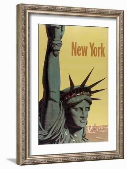 NY Liberty-null-Framed Giclee Print