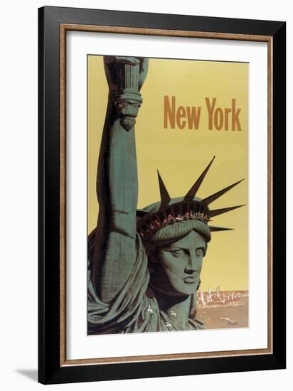 NY Liberty-null-Framed Giclee Print