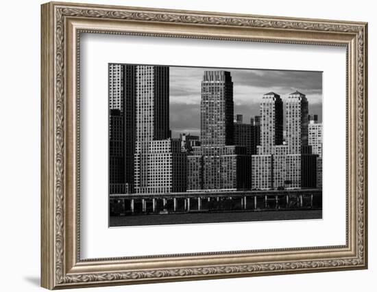 NY, New York, USA - Condos and Apartment buildings on the Hudson River, Upper west side-Panoramic Images-Framed Photographic Print