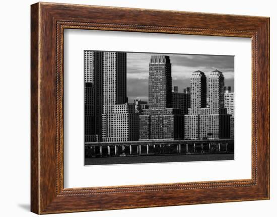 NY, New York, USA - Condos and Apartment buildings on the Hudson River, Upper west side-Panoramic Images-Framed Photographic Print