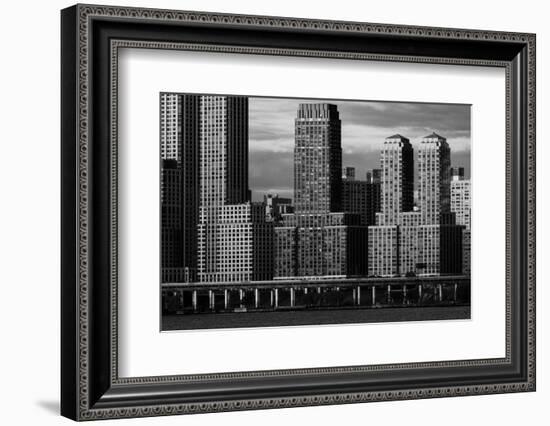 NY, New York, USA - Condos and Apartment buildings on the Hudson River, Upper west side-Panoramic Images-Framed Photographic Print