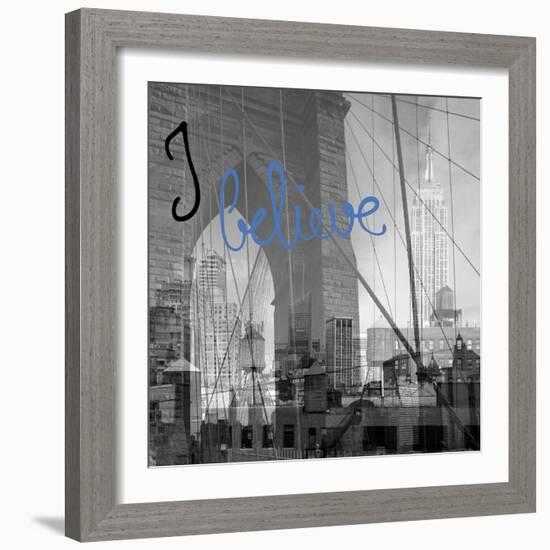 NY NY...I Believe-Tony Koukos-Framed Giclee Print