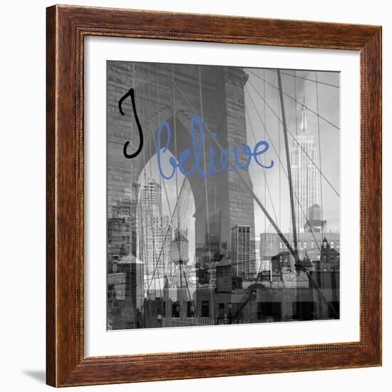 NY NY...I Believe-Tony Koukos-Framed Giclee Print