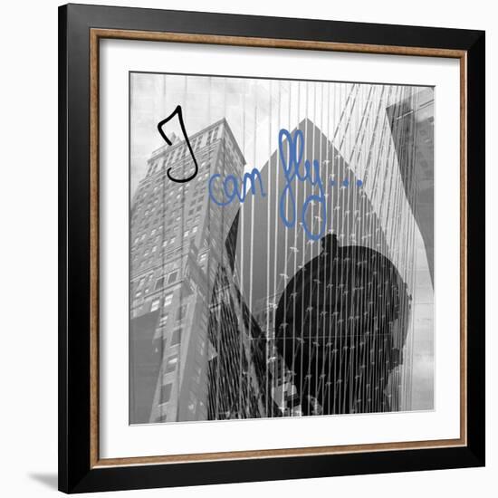 NY NY…I Can Fly-Tony Koukos-Framed Giclee Print