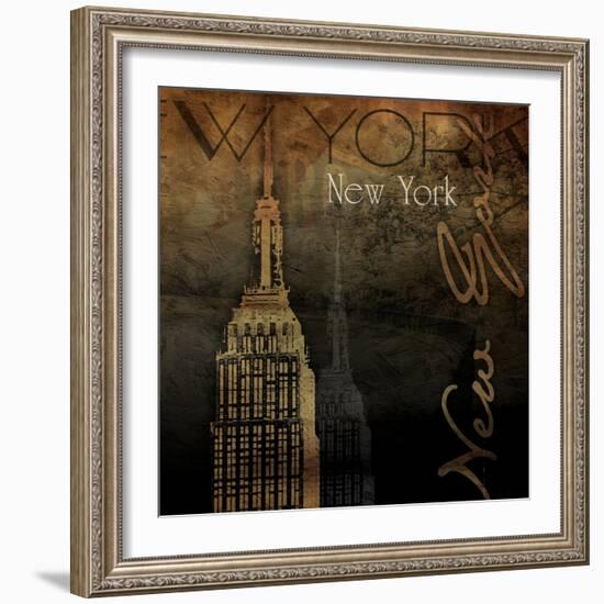 NY NY NY-Jace Grey-Framed Art Print