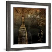 NY NY NY-Jace Grey-Framed Art Print