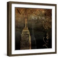 NY NY NY-Jace Grey-Framed Art Print