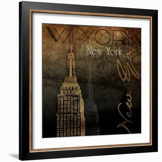NY NY NY-Jace Grey-Framed Art Print