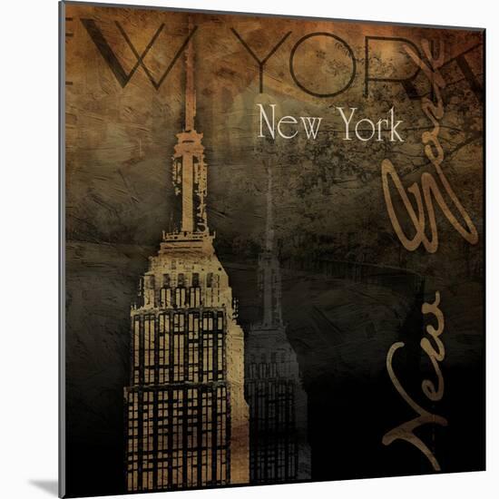 NY NY NY-Jace Grey-Mounted Art Print