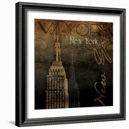 NY NY NY-Jace Grey-Framed Art Print