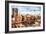 NY Skyline - In the Style of Oil Painting-Philippe Hugonnard-Framed Giclee Print