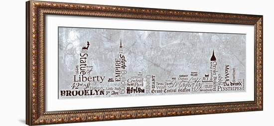 NY Skyline-Diane Stimson-Framed Art Print