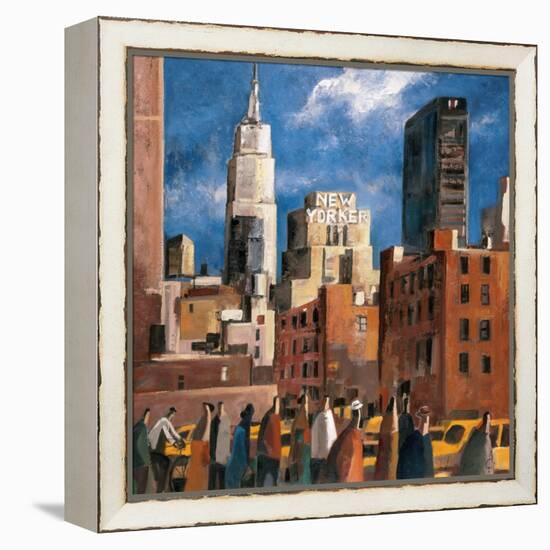 NY Streets-Didier Lourenco-Framed Stretched Canvas