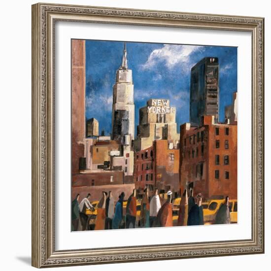 NY Streets-Didier Lourenco-Framed Art Print