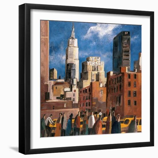 NY Streets-Didier Lourenco-Framed Art Print