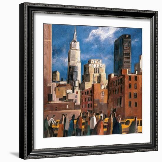 NY Streets-Didier Lourenco-Framed Art Print