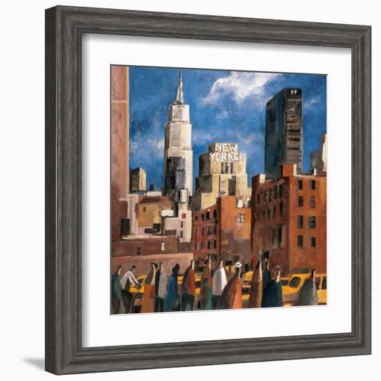 NY Streets-Didier Lourenco-Framed Art Print