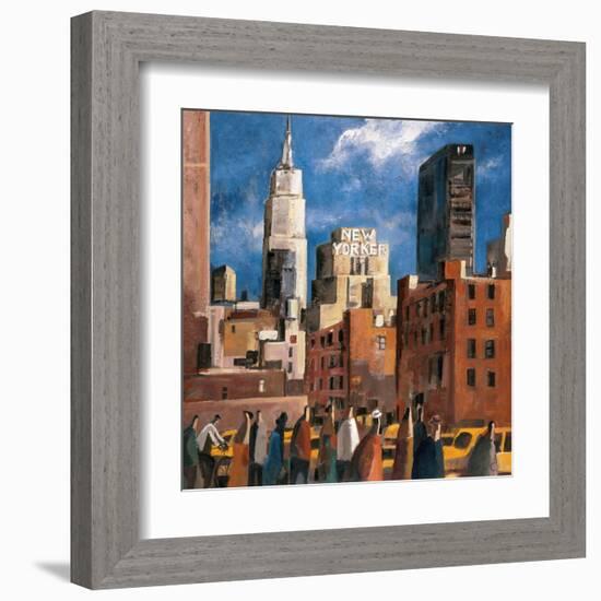 NY Streets-Didier Lourenco-Framed Art Print