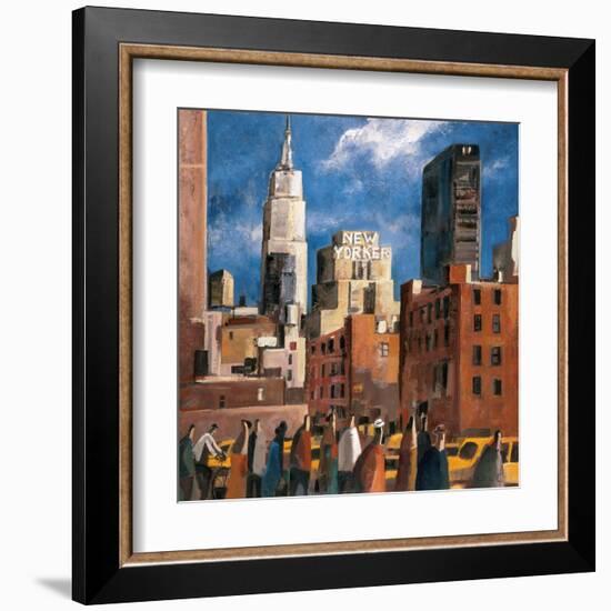 NY Streets-Didier Lourenco-Framed Art Print