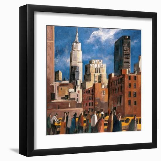 NY Streets-Didier Lourenco-Framed Art Print