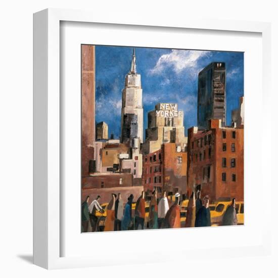 NY Streets-Didier Lourenco-Framed Art Print