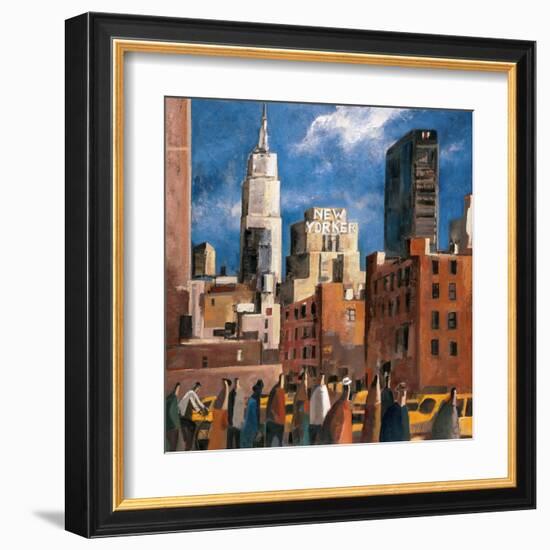 NY Streets-Didier Lourenco-Framed Art Print