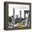 NY Taxis Bridge-Philippe Hugonnard-Framed Premier Image Canvas