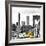 NY Taxis Bridge-Philippe Hugonnard-Framed Giclee Print