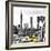 NY Taxis Bridge-Philippe Hugonnard-Framed Giclee Print