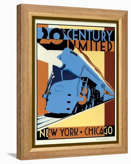 NY to Chicago-Brian James-Framed Stretched Canvas