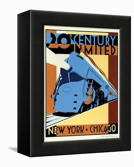 NY to Chicago-Brian James-Framed Stretched Canvas