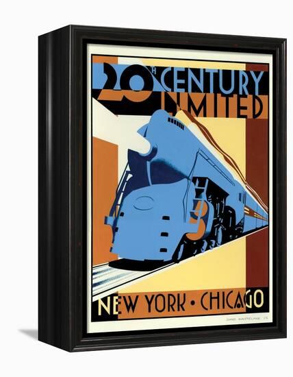 NY to Chicago-Brian James-Framed Stretched Canvas