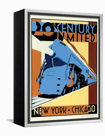 NY to Chicago-Brian James-Framed Stretched Canvas