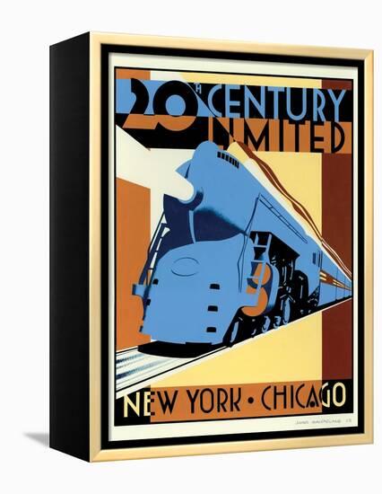 NY to Chicago-Brian James-Framed Stretched Canvas