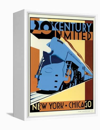 NY to Chicago-Brian James-Framed Stretched Canvas