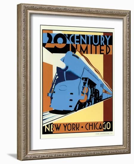 NY to Chicago-Brian James-Framed Art Print