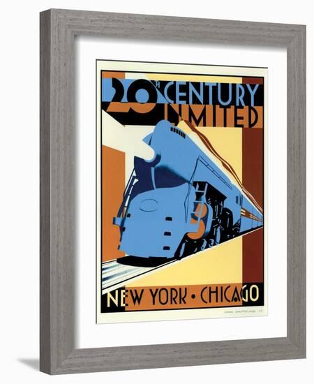 NY to Chicago-Brian James-Framed Art Print