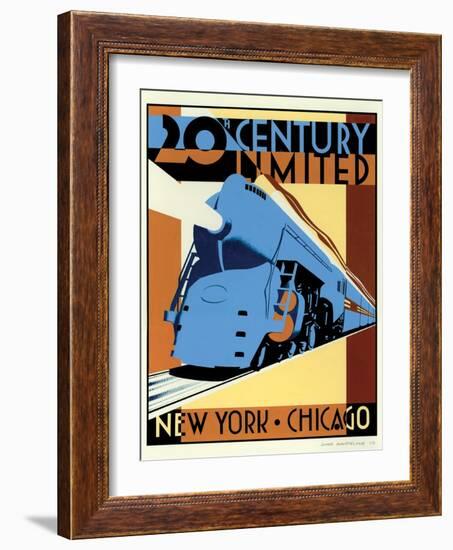 NY to Chicago-Brian James-Framed Art Print