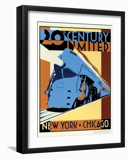 NY to Chicago-Brian James-Framed Art Print