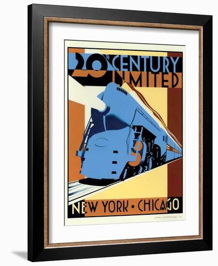 NY to Chicago-Brian James-Framed Art Print