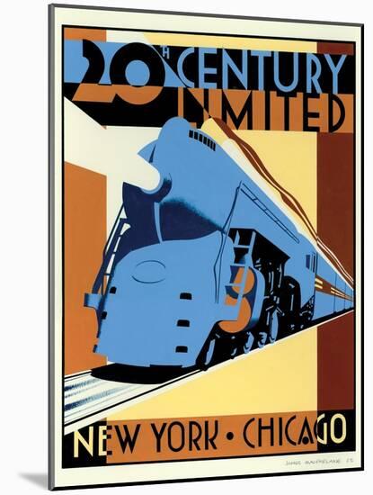 NY to Chicago-Brian James-Mounted Art Print