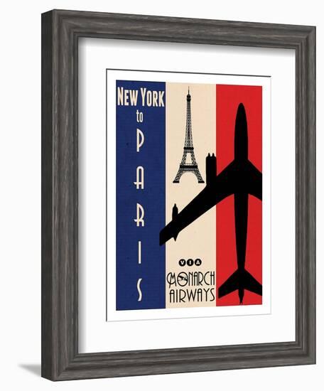 NY to Paris-Jason Giacopelli-Framed Art Print