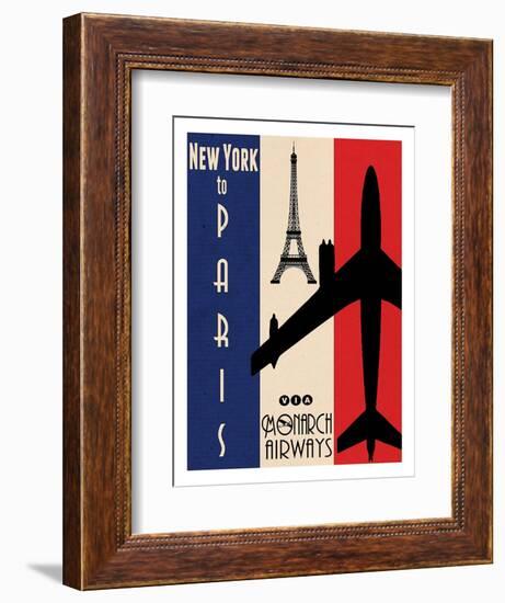 NY to Paris-Jason Giacopelli-Framed Art Print