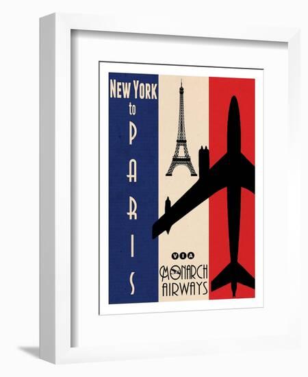 NY to Paris-Jason Giacopelli-Framed Art Print