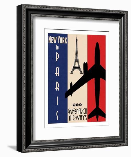 NY to Paris-Jason Giacopelli-Framed Art Print