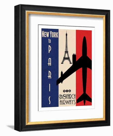 NY to Paris-Jason Giacopelli-Framed Art Print