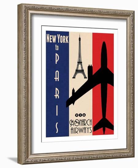 NY to Paris-Jason Giacopelli-Framed Art Print