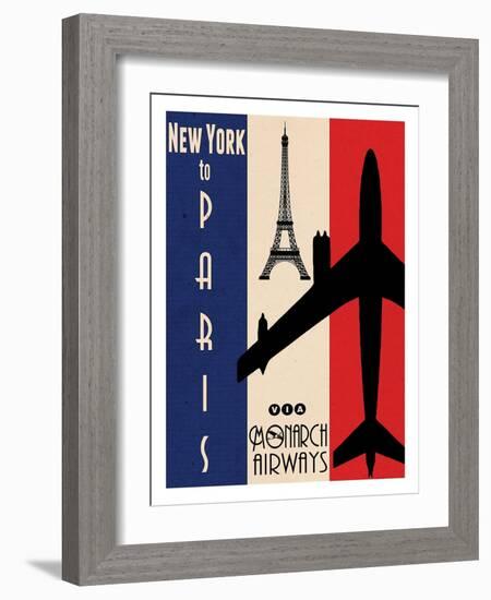 NY to Paris-Jason Giacopelli-Framed Art Print