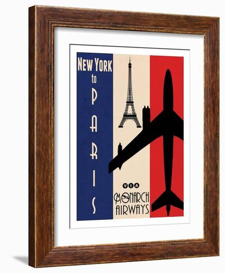 NY to Paris-Jason Giacopelli-Framed Art Print